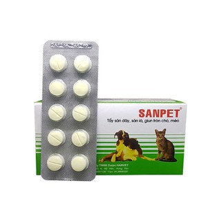 Hanvet sổ giun sán cho chó mèo(1 viên)