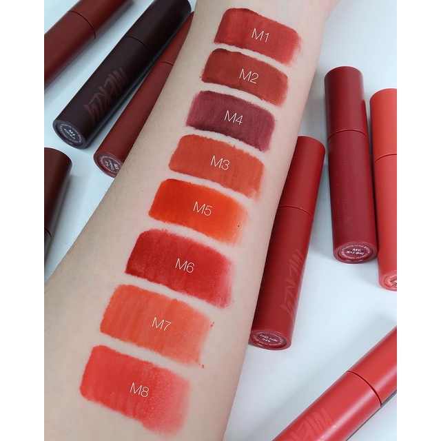 Combo 2 Son Kem Lì Merzy Bite The Beat Mellow Tint 4g + Son Thỏi Lì Merzy Noir Lipstick 3.3g