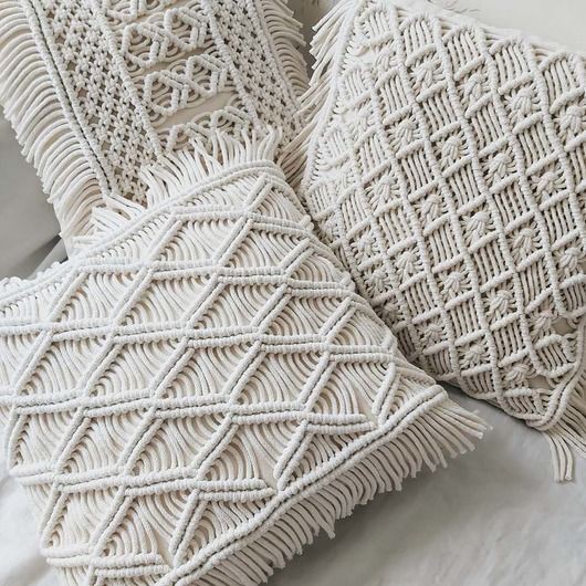 Chùm 10 mét dây thừng cotton 5mm trắng ngà