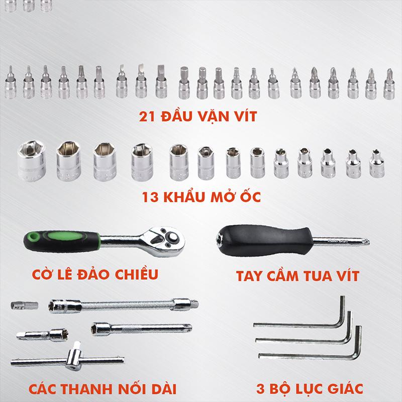 Bộ dụng cụ tháo vặn ốc vít TV-46, Bộ dụng cụ mở ốc vít 46 chi tiết, Dụng cụ vặn ốc đa năng