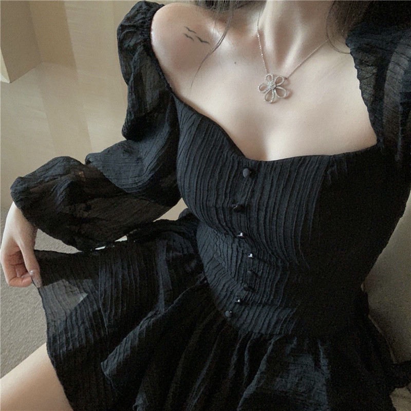 Chân Váy Voan Chữ A Lưng Cao Thời Trang Hàn Quốc Cho Nữ