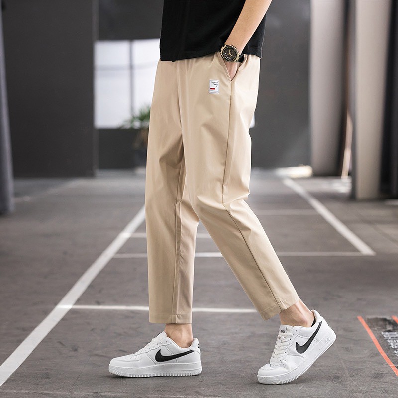 Quần Jogger Nam Nữ Trơn Ống Suôn Có Túi Sau Thời Trang Hàn Quốc LV30