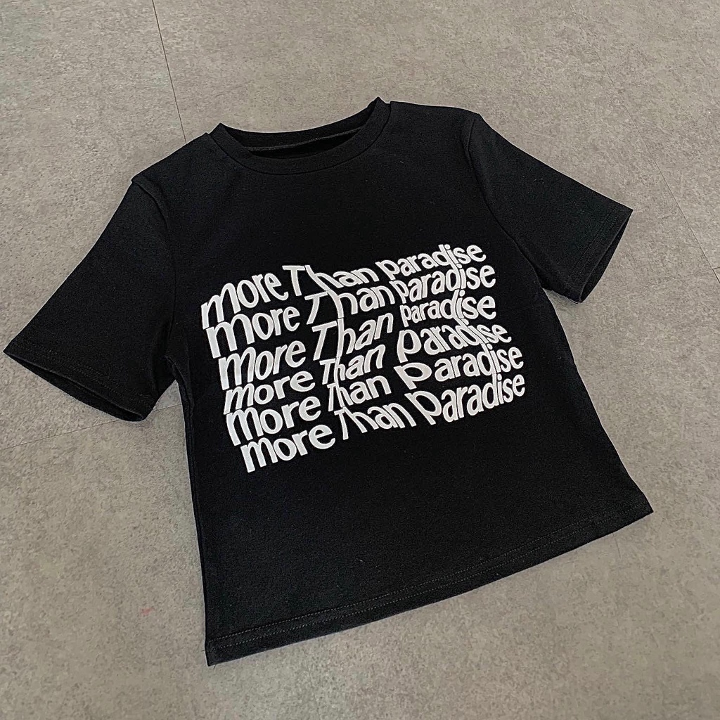 Áo Croptop cộc tay  MORETHAN