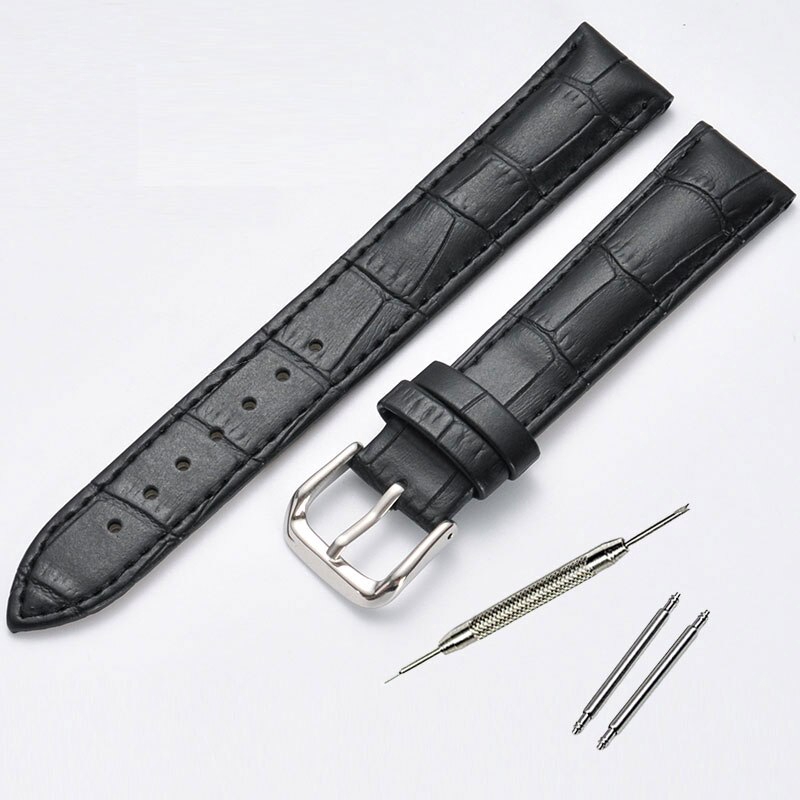 13 14 16 18 20 mm Genuine leather watchband watch belt strap wristwatches band female red white black
