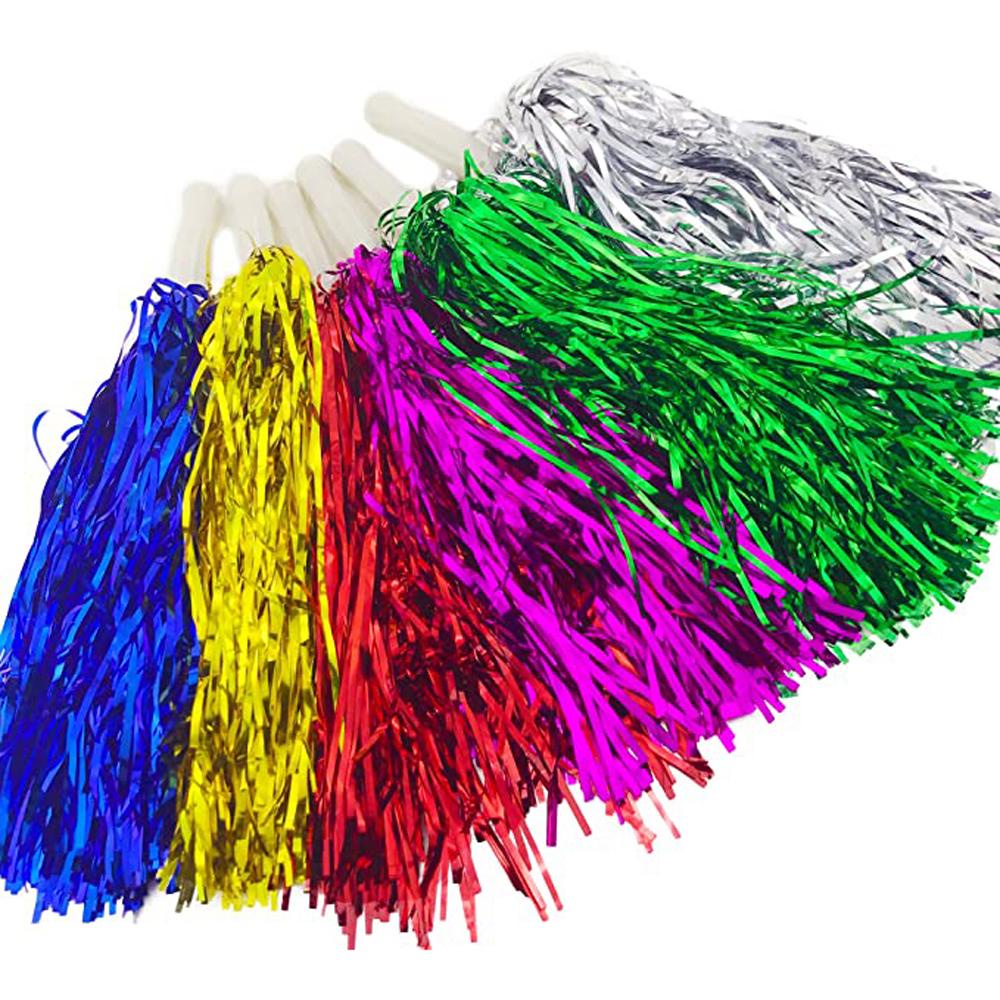 Quinton Cheerleading Pom Poms Cung Cấp Điện Thể Thao Tay Cầm Nhựa Kim Loại Hỗ Trợ Nhảy Múa Trang Trí