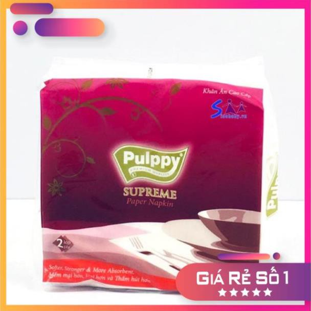 [SIÊU RẺ] Khăn giấy vuông pulpy [CHẤT LƯỢNG]