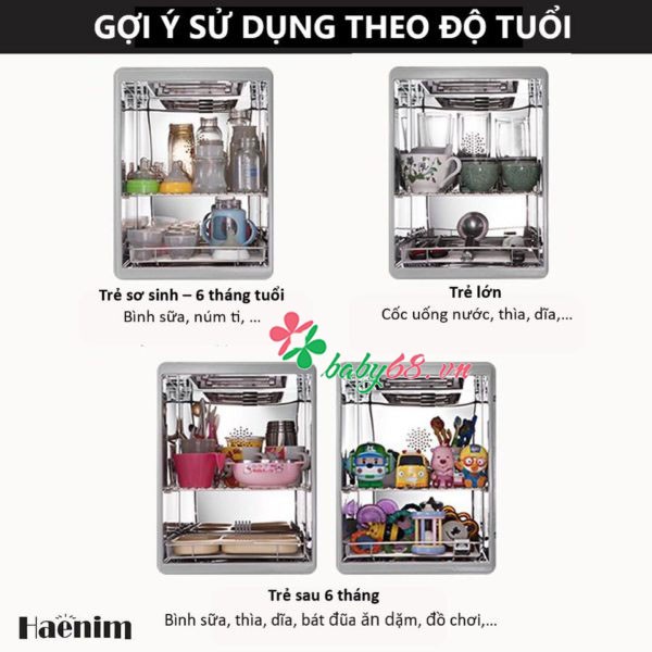 Máy tiệt trùng bình sữa bằng tia UV, Haenim BASIC