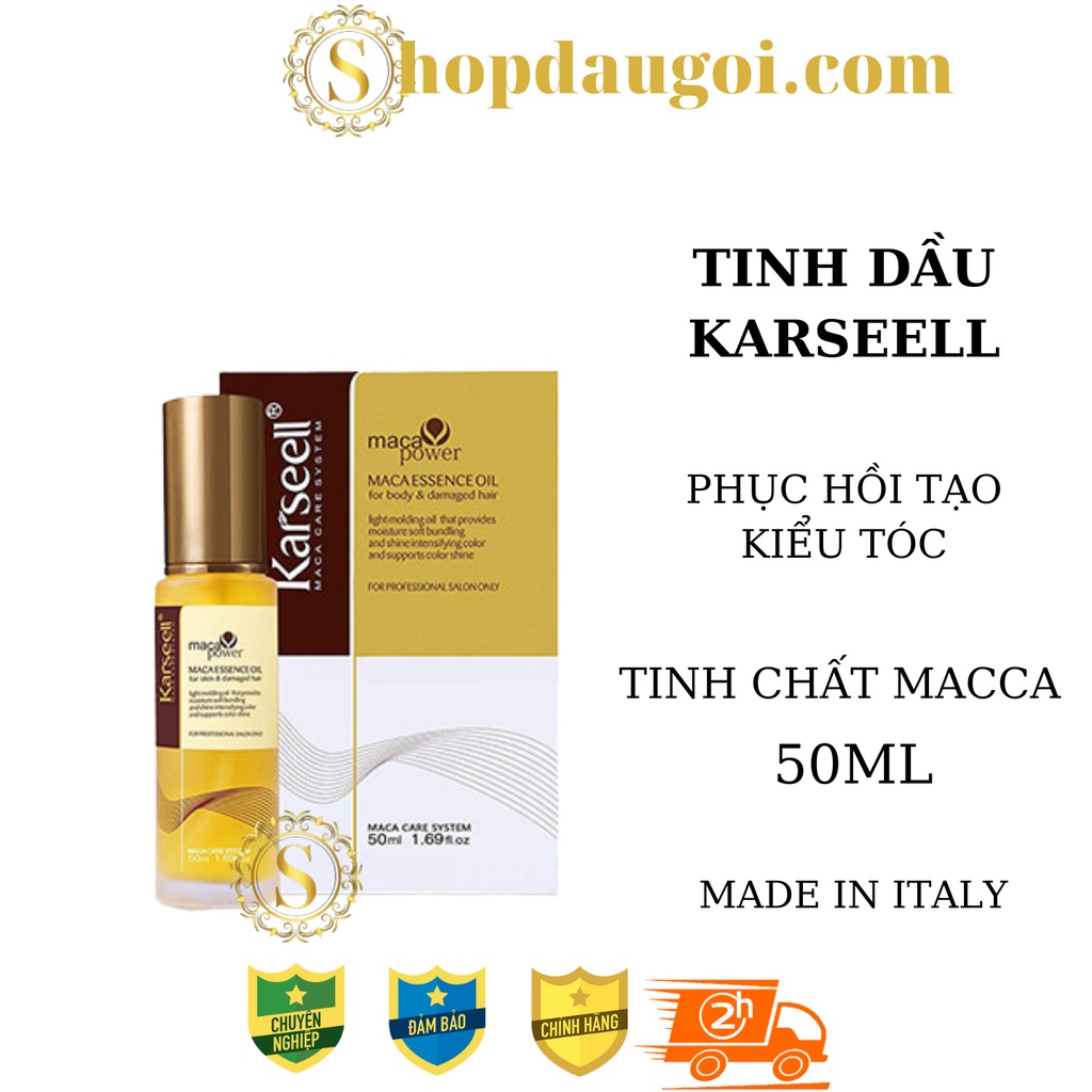 TINH DẦU DƯỠNG TÓC KARSEELL PHỤC HỒI HƯ TỔN HƯƠNG NƯỚC HOA CAO CẤP 50ML