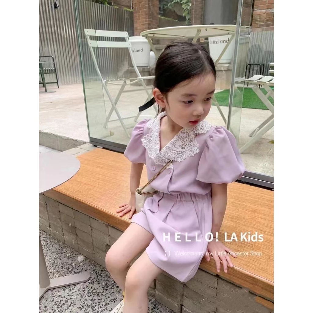Bộ Đồ Thời Trang Mùa Hè Phong Cách Hàn Quốc Nhật Bản Mới 2022 Cho Bé Gái