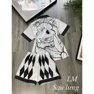 Bộ Pijama lụa quảng châu cao cấp siêu mát