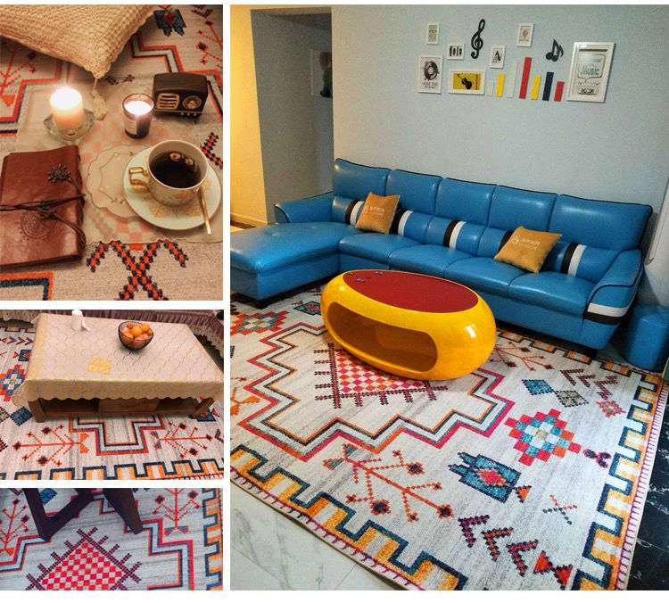 Thảm Trải Sàn Phong Cách Retro Cá Tính Độc Đáo