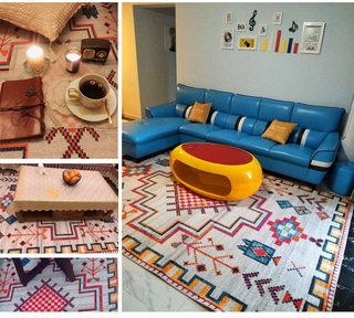 Thảm Chải Sàn Thảm Trải Sàn Phong Cách Retro Cá Tính Độc Đáo thảm vintage thảm phòng thờ tấm thảm trải sàn
