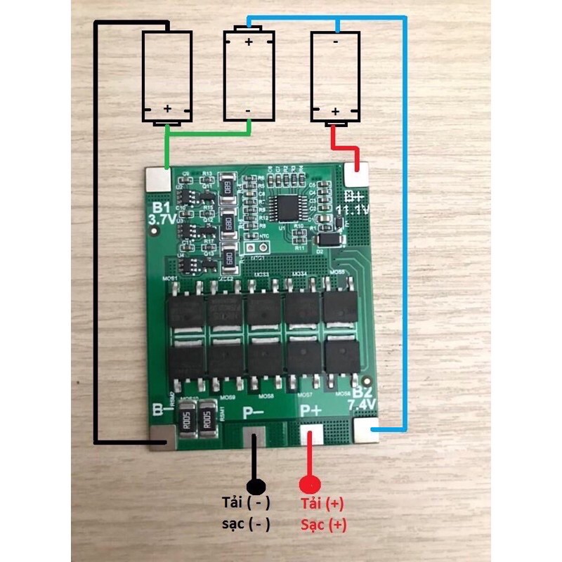 Mạch bảo  vệ pin Lion 3S30A  full