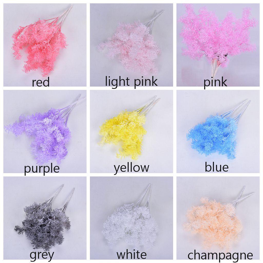 JARRED 1 Nhánh Hoa Lá Thông Nhân Tạo Nhiều Màu Sắc Tùy Chọn Trang Trí Nhà Cửa