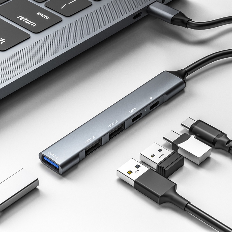 Bộ Chia Cổng Usb 3.0 5 Trong 1 Type C 65w Pd Và Hợp Kim Nhôm Cho Windows Mac Linux | BigBuy360 - bigbuy360.vn