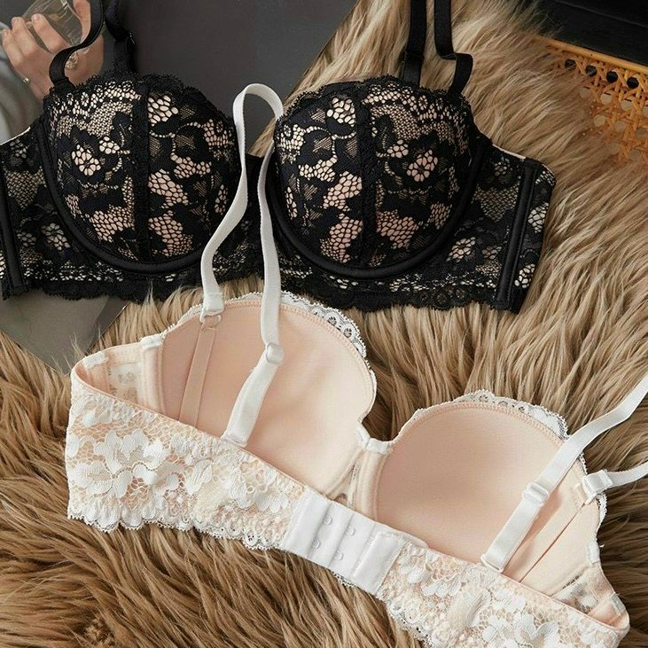 Áo Lót Ren Quyến Rũ Bản To Đệm Mỏng Nâng Ngực 758