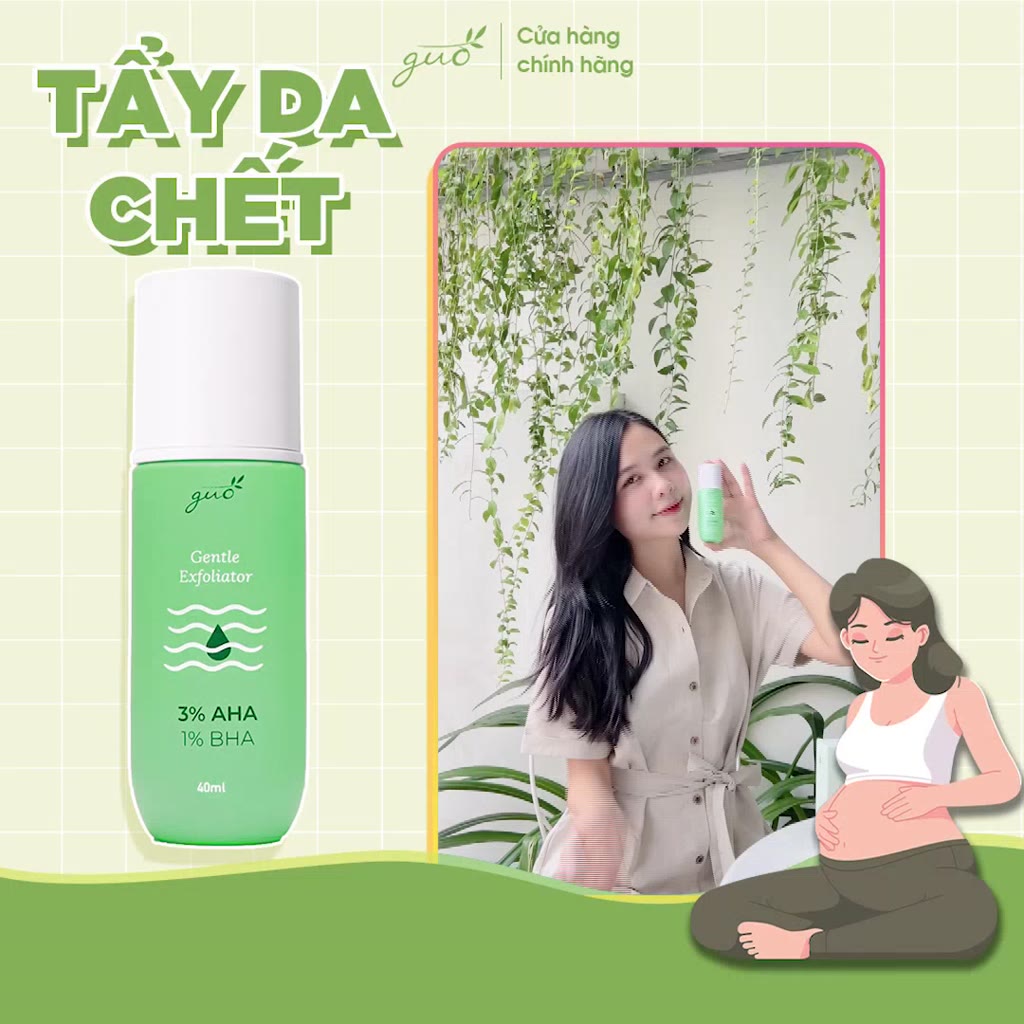Tẩy Tế Bào Chết Hóa Học Cho Bà Bầu sạch sâu lỗ chân lông, Dịu Nhẹ, Mềm Mịn Da GUO 120ml | BigBuy360 - bigbuy360.vn