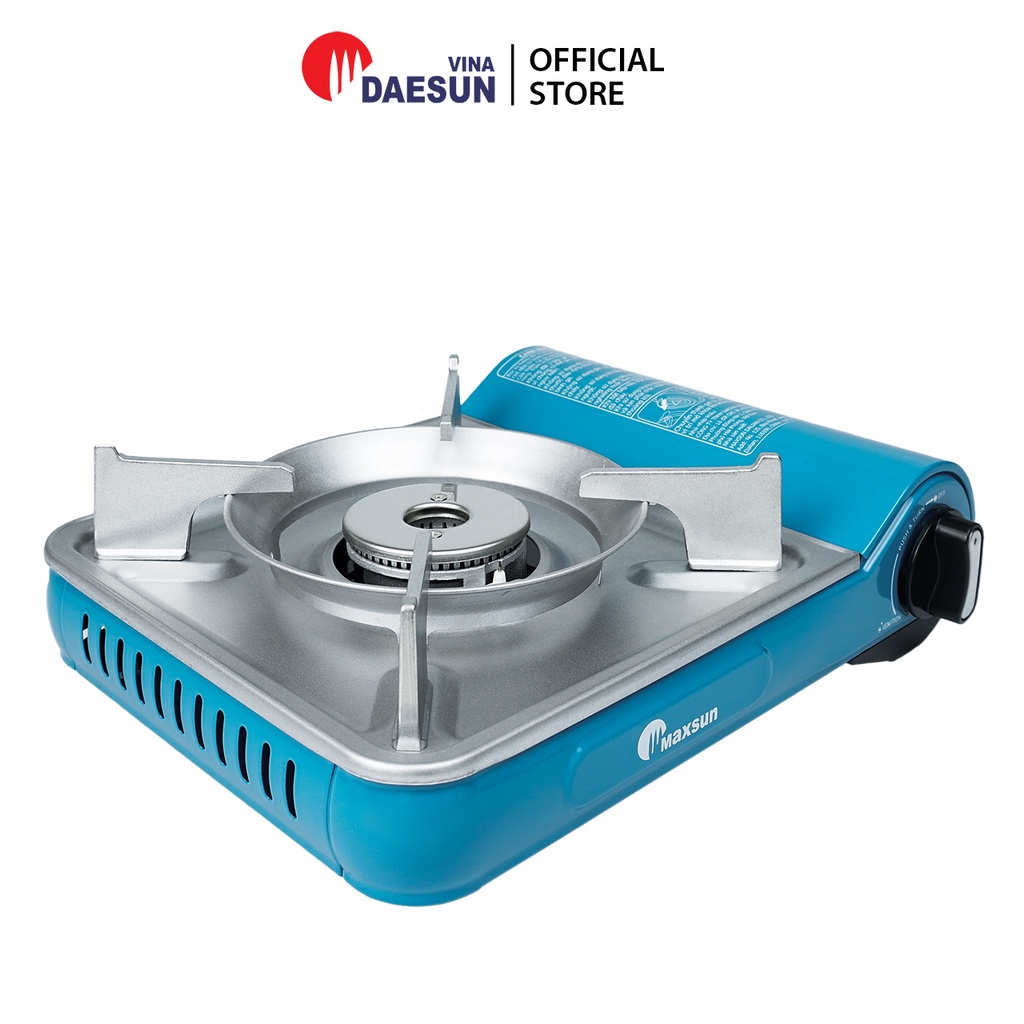 Bếp Ga Mini Hai Vòng Lửa MS-N6000R - Công Suất 2200W | Nhôm Nhẹ Cao Cấp - Inox Chổng Rỉ | Bảo Hiểm Chống Nổ | Maxsun