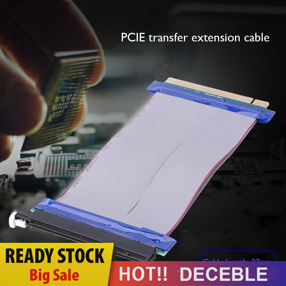 deceble PCIE X16 PCI Express Riser Extender Card Adapter Extension Power Cord Cable