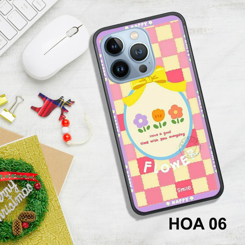 Ốp Lưng  IPHONE 13 - 13 PRO - 13 MINI - 13 PROMAX - X/XS - XR - XSMAX  , In Hình HOA, Màu Sắc Bắt Mắt.