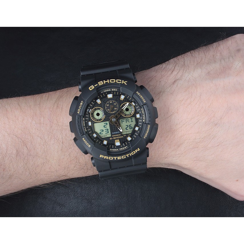 HOT Đồng hồ nam G-SHOCK chính hãng Casio Anh Khuê GA-100GBX-1A9DR Chống nước tuyệt đối