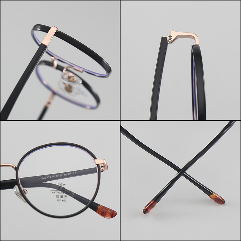 Mắt Kính Gọng Tròn Chống Ánh Sáng Xanh Thời Trang Cho Nam Nữjz2334 | BigBuy360 - bigbuy360.vn