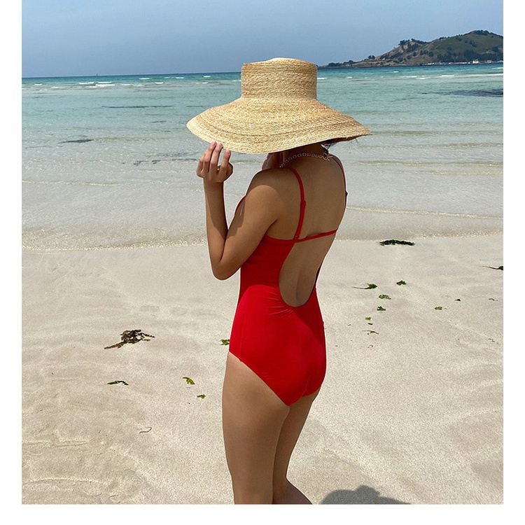 Bộ Đồ Bơi Một Mảnh Màu Đỏ / Đen Chất Liệu Sợi Polyester Mỏng Thời Trang Quyến Rũ Cho Nữ | BigBuy360 - bigbuy360.vn