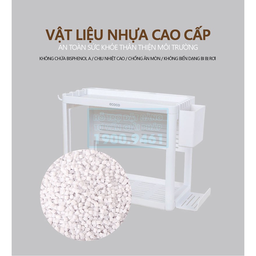 Kệ nhà bếp, để gia vị đa năng ECOCO 2 tầng cao cấp 9267