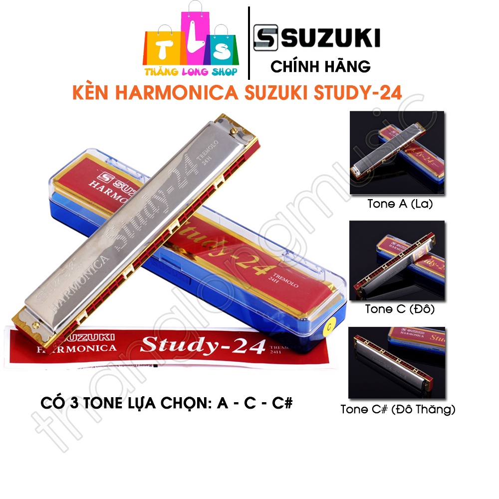 [Chính Hãng] Kèn Harmonica Tremolo Suzuki W16 - Suzuki W20 - Suzuki W24 - Suzuki STUDY24