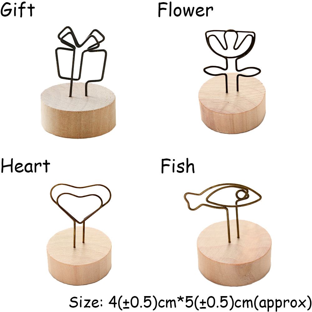 Giá đỡ ảnh / giấy ghi chú để bàn trang trí nhà cửa làm từ gỗ độc đáo diy