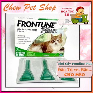 Nhỏ gáy trị ve rận, ghẻ... Frontline Plus cho mèo - Phụ kiện chó mèo Chew petshop