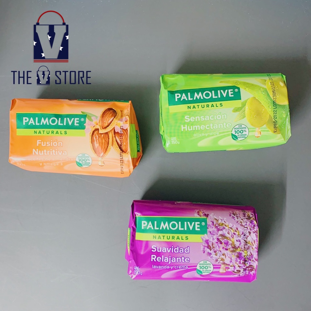 XÀ BÔNG CỤC PALMOLIVE NATRURALS 150GRAM ( 3 MÙI HƯƠNG ) - HÀNG NHẬP MỸ