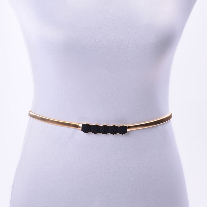 Thắt lưng co giãn họa tiết hoa lá thiết kế thời trang cho nữ