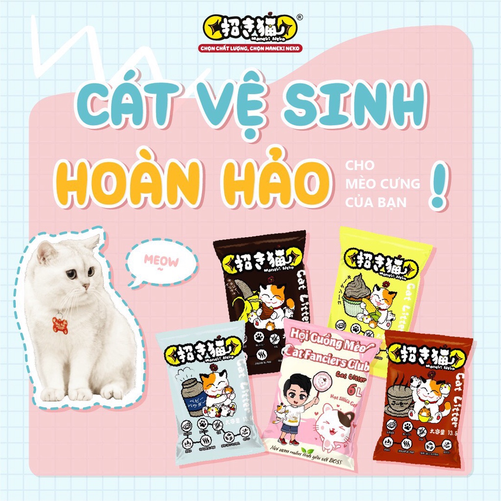 cát vệ sinh Maneki Neko - thấm hút vượt trội 5L