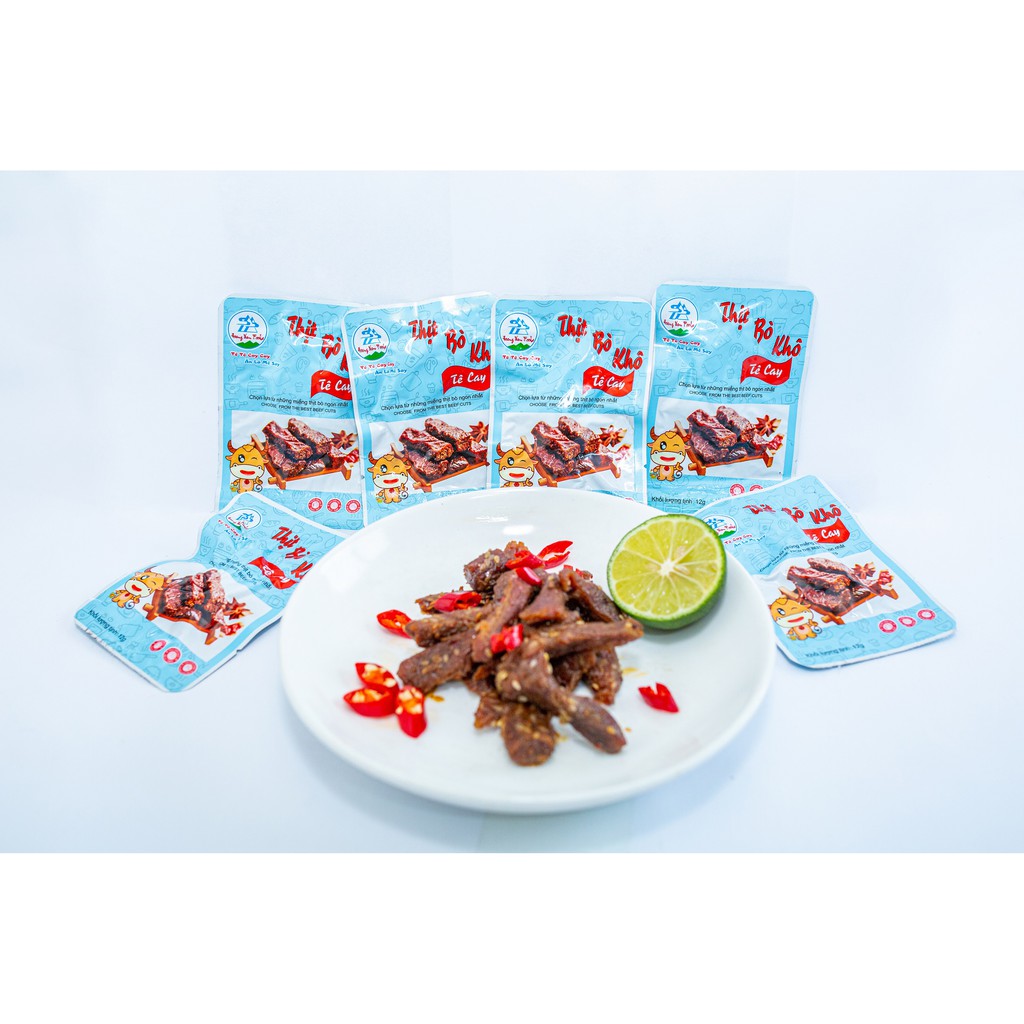Thịt bò khô vị tê cay Hoàng Nam Food Combo 20 gói 12gram | BigBuy360 - bigbuy360.vn