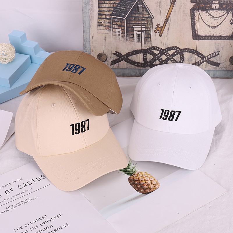 Mũ lưỡi trai thêu năm 1987 độc đáo -LOPDOP OFFICAL MU74