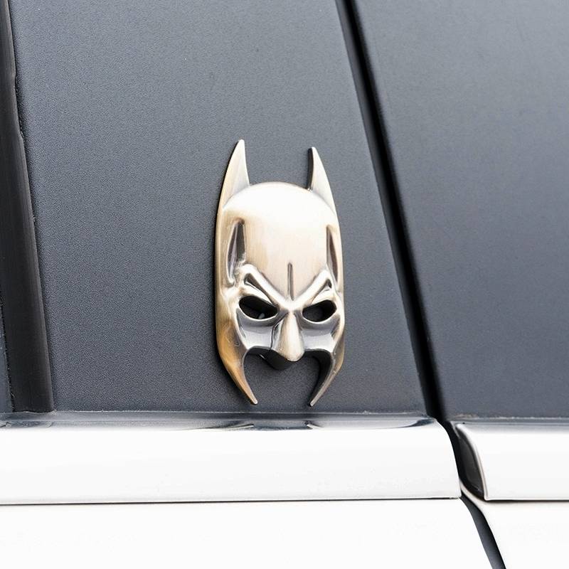 Miếng dán trang trí xe ô tô hình logo batman bằng hợp kim nhôm