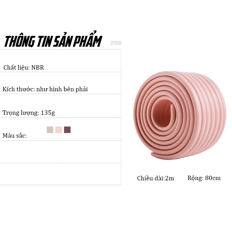 Miếng Dán Cao Su Bọc Cạnh Bàn Bảo Vệ Bé 8cmx2m MARRYSTORE