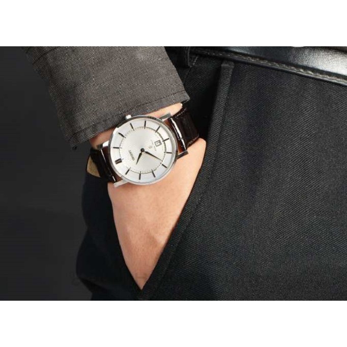Đồng hồ nam Orient chính hãng FGW01007W0, dây da.