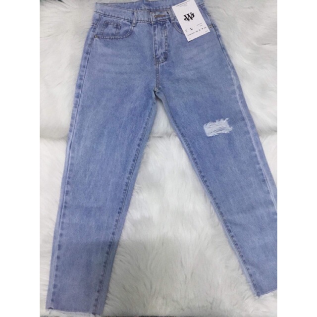 Quần baggy jean rách gối (BG 359) | BigBuy360 - bigbuy360.vn