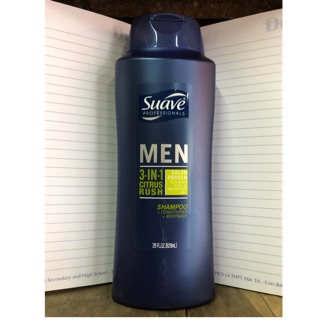 Dầu tắm, gội, xả Suave Men 3 in 1