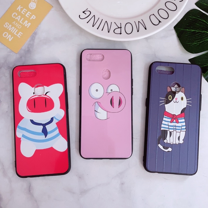 Ốp Oppo F9/A5S Viền Nhựa Dẻo Nhiều Hình Kute