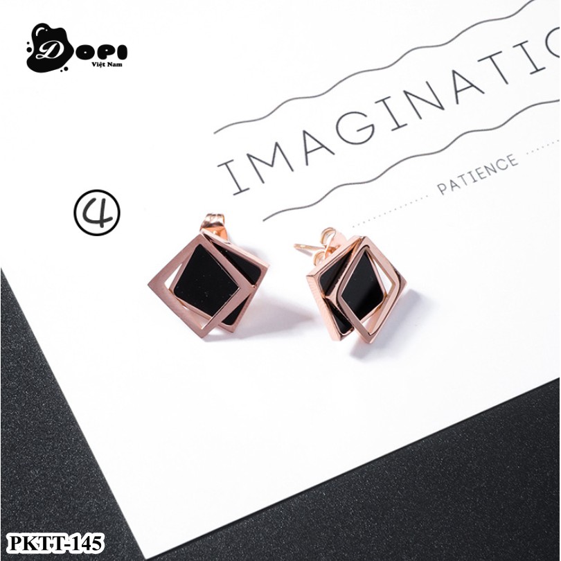 Bông tai hình học cá tính