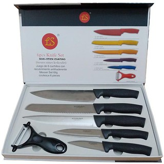 BỘ DAO SỨ NHÀ BẾP CAO CẤP 6 MÓN LOCK&LOCK KITCHEN KNIFE
