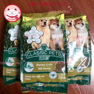 ⚡𝐅𝐑𝐄𝐄𝐒𝐇𝐈𝐏⚡ Classic Pets Puppy 400g - Thức ăn cho chó con Vị sữa