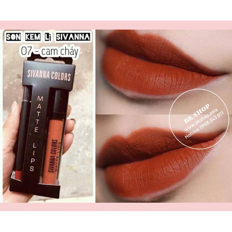 SON KEM LÌ SIVANNA COLORS MATTE LIPS HF7004 CHÍNH HÃNG4 - 3349