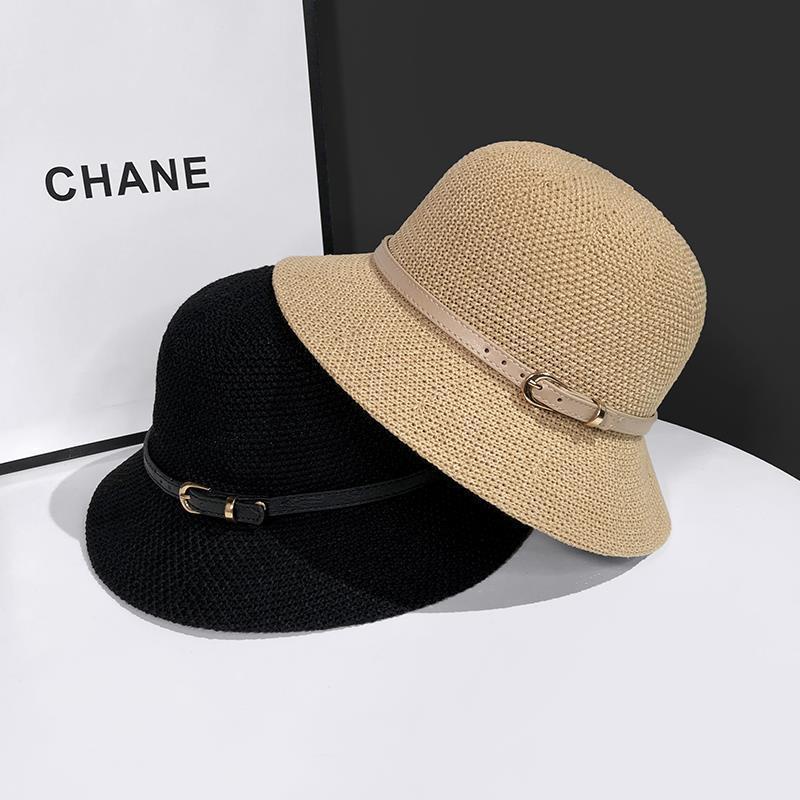Nón Nữ Chống Nắng Phối Dây Da Style Phương Tây Trang Nhã Form Mềm