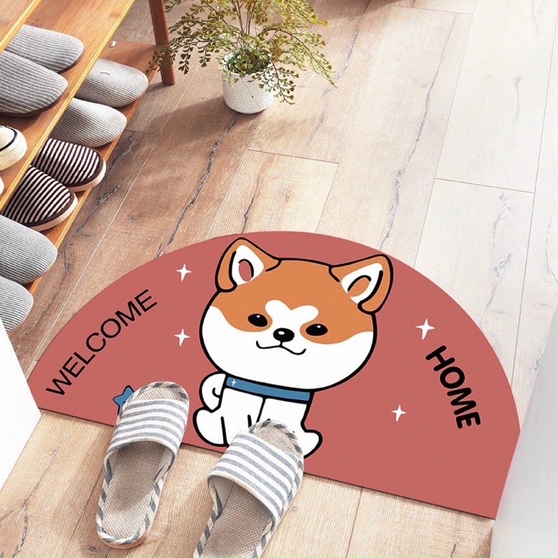 Thảm Lau Chân Chống Trơn 3D Siêu Cute 40x60