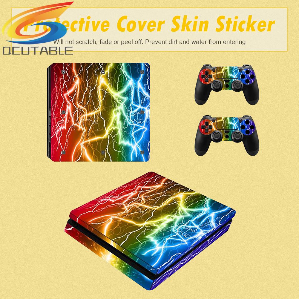 Set 2 Miếng Dán Cho Máy Chơi Game PS4 Sony PS 4 Slim Console