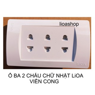 Ổ BA 2 CHẤU CHỨ NHẬT LiOA.